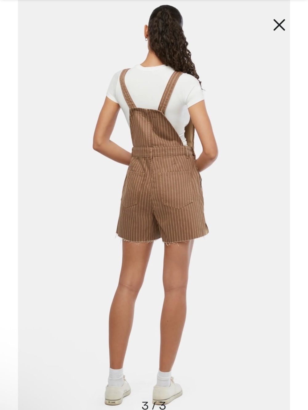 WeWoreWhat Overall Short with side slits - Picture 2 of 8